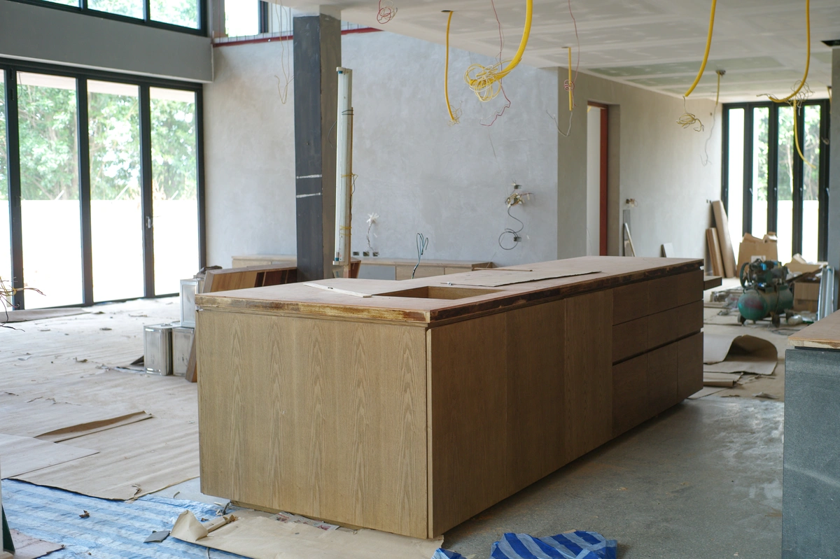 kitchen remodeling in progress